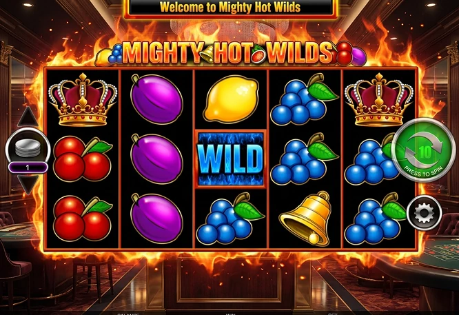 Mighty Hot Wilds spinning game